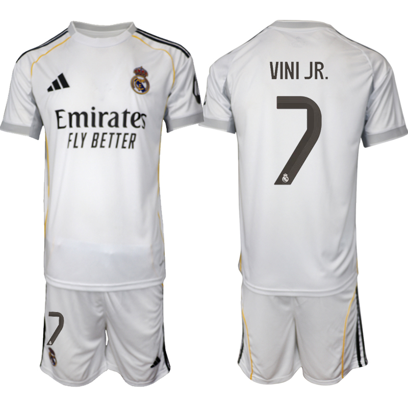 Men 2025-2026 Club Real Madrid home white #7 Soccer Jersey 03->real madrid jersey->Soccer Club Jersey